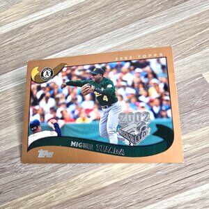 Topps Baseball Card Miguel Tejada 2002 Athletics No. 128